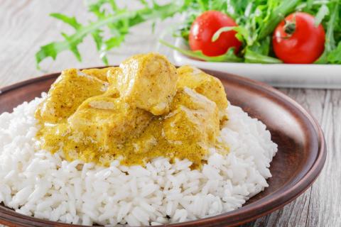 Quorn curry met rijst