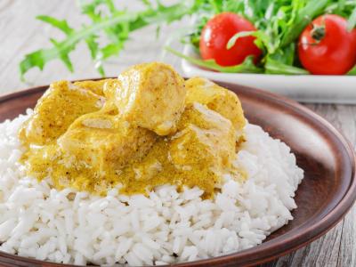 Quorn curry met rijst